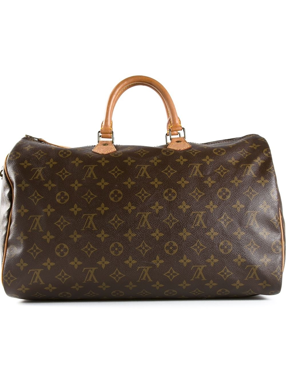 iLouisi ivuittoni Monogram Speedy 40 Bag in Brown Lyst