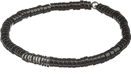 Tateossian Bamboo Bead Disc Bracelet In Black For Men Lyst Gallery