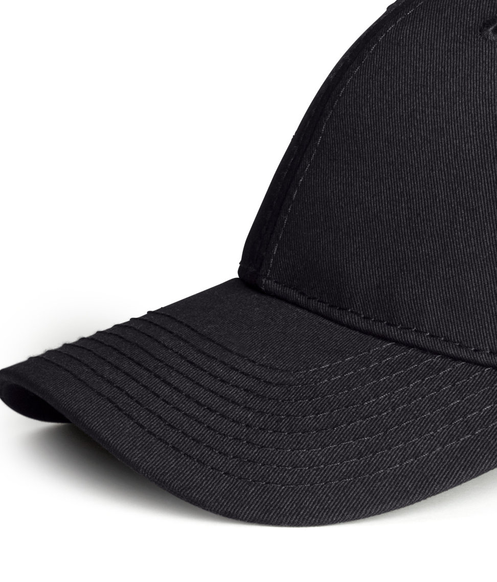 Lyst - H&M Cotton Cap in Black for Men