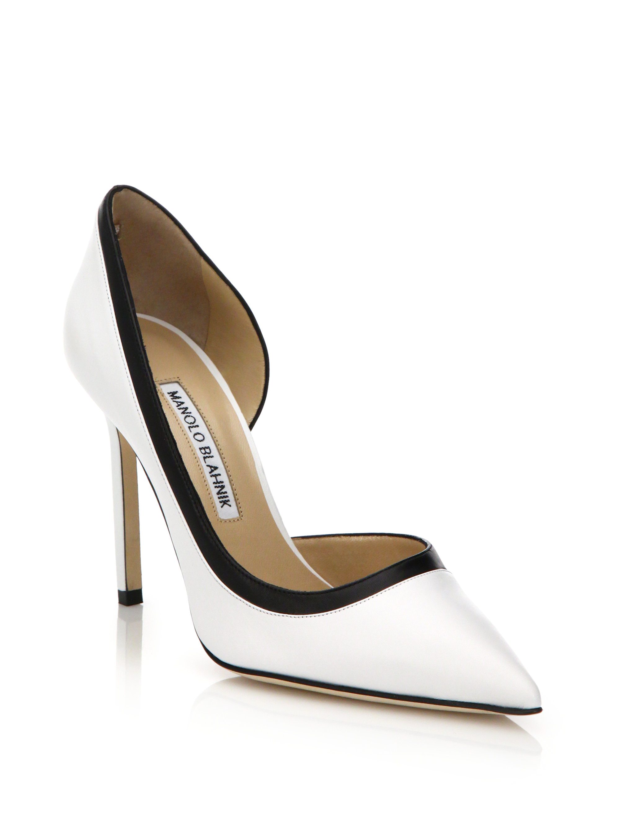 manolo blahnik bb pump white