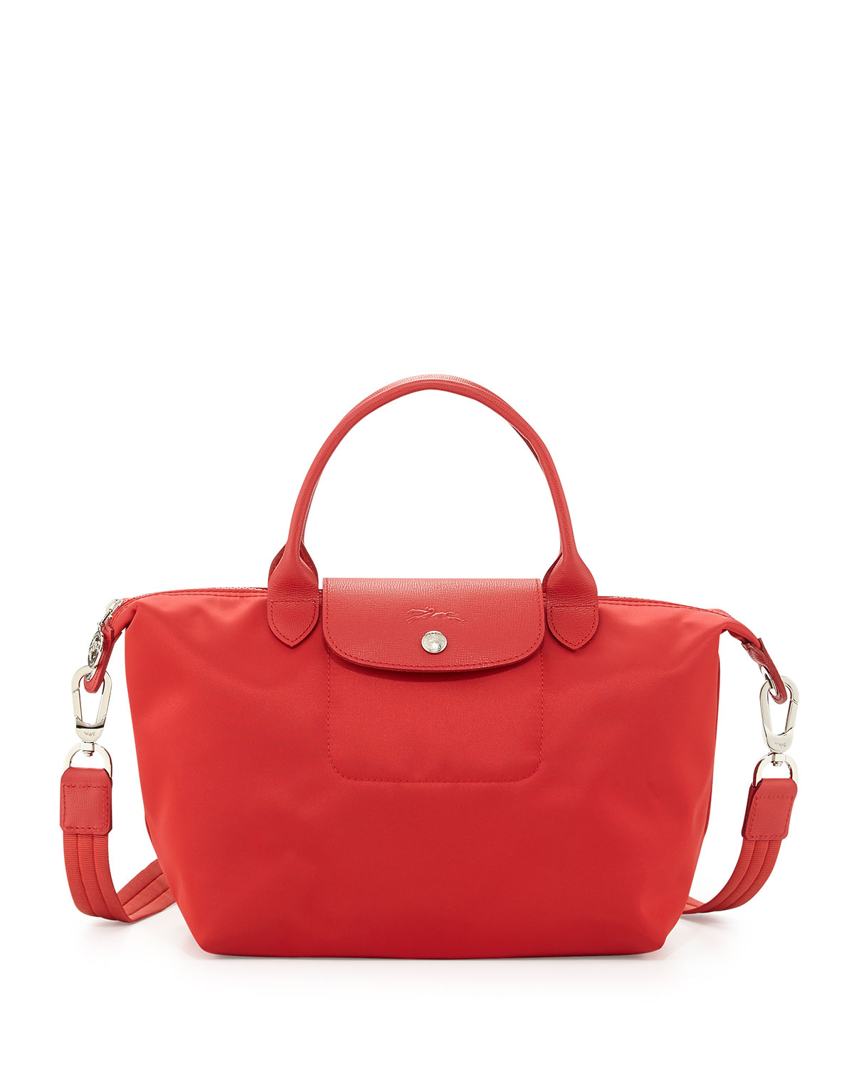 Longchamp Le Pliage Neo Shoulder Tote With Strap in Red (POPPY) | Lyst