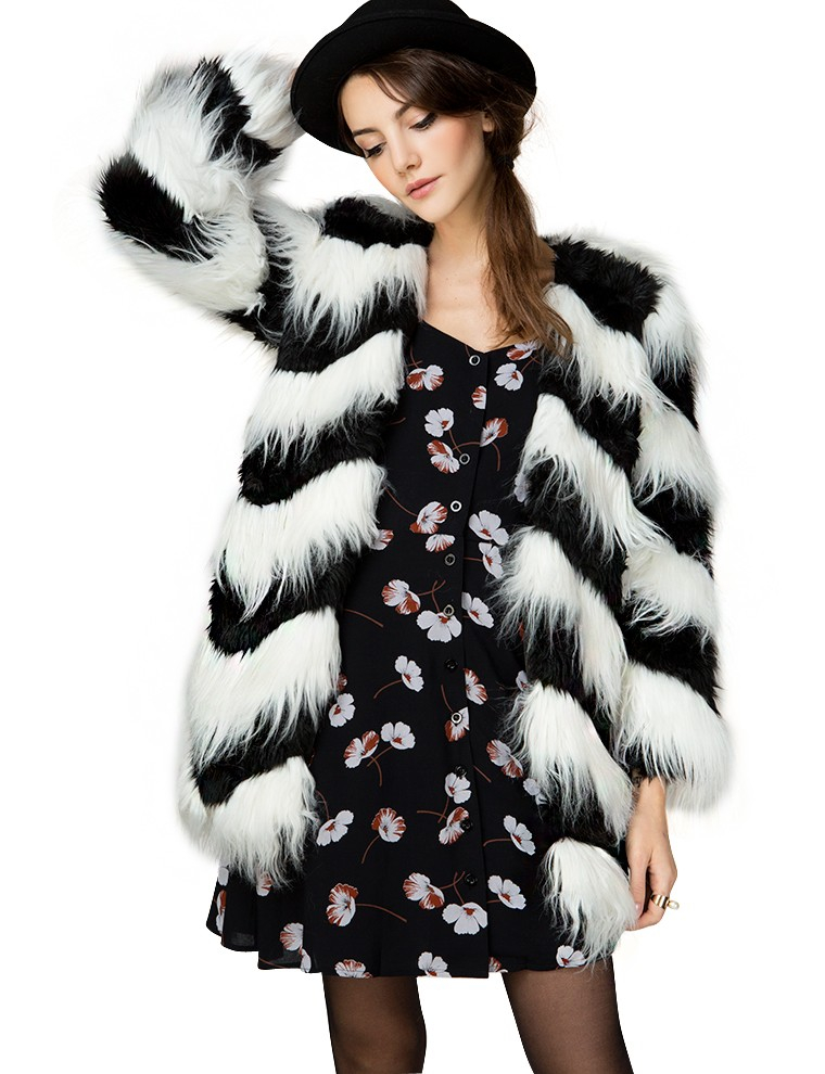 Nasty Gal Double Agent Faux Fur Coat In Metallic Lyst Mink Pink Double Agent Faux Fur Coat Women S Clothing