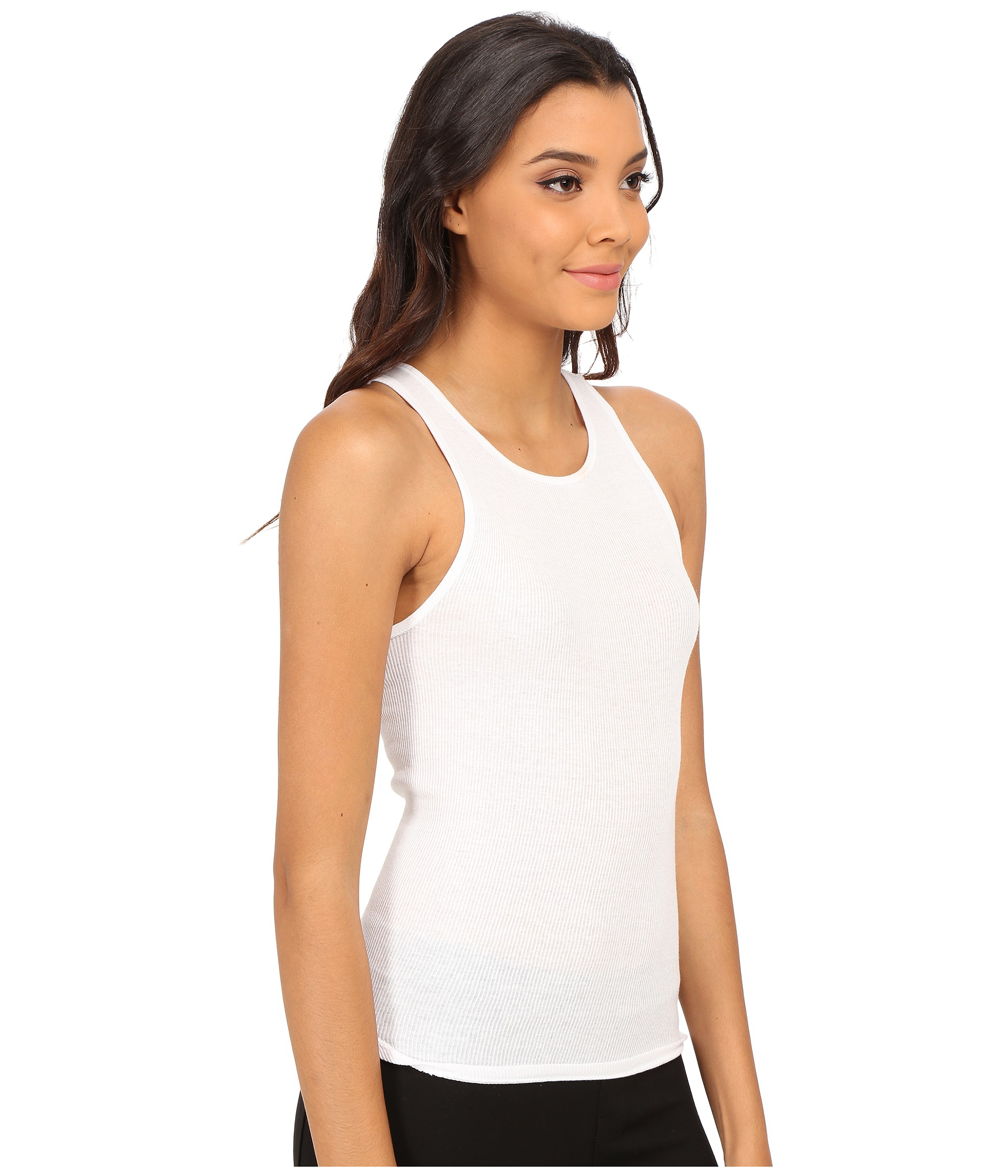 Lyst - Free People High Neck Muscle Tank Top in White