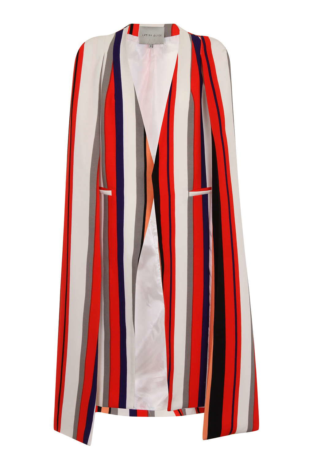 Premium Cape Maxi topshop premium striped maxi cape blazer by lavish Premium Cape Maxi topshop premium striped maxi cape blazer by lavish