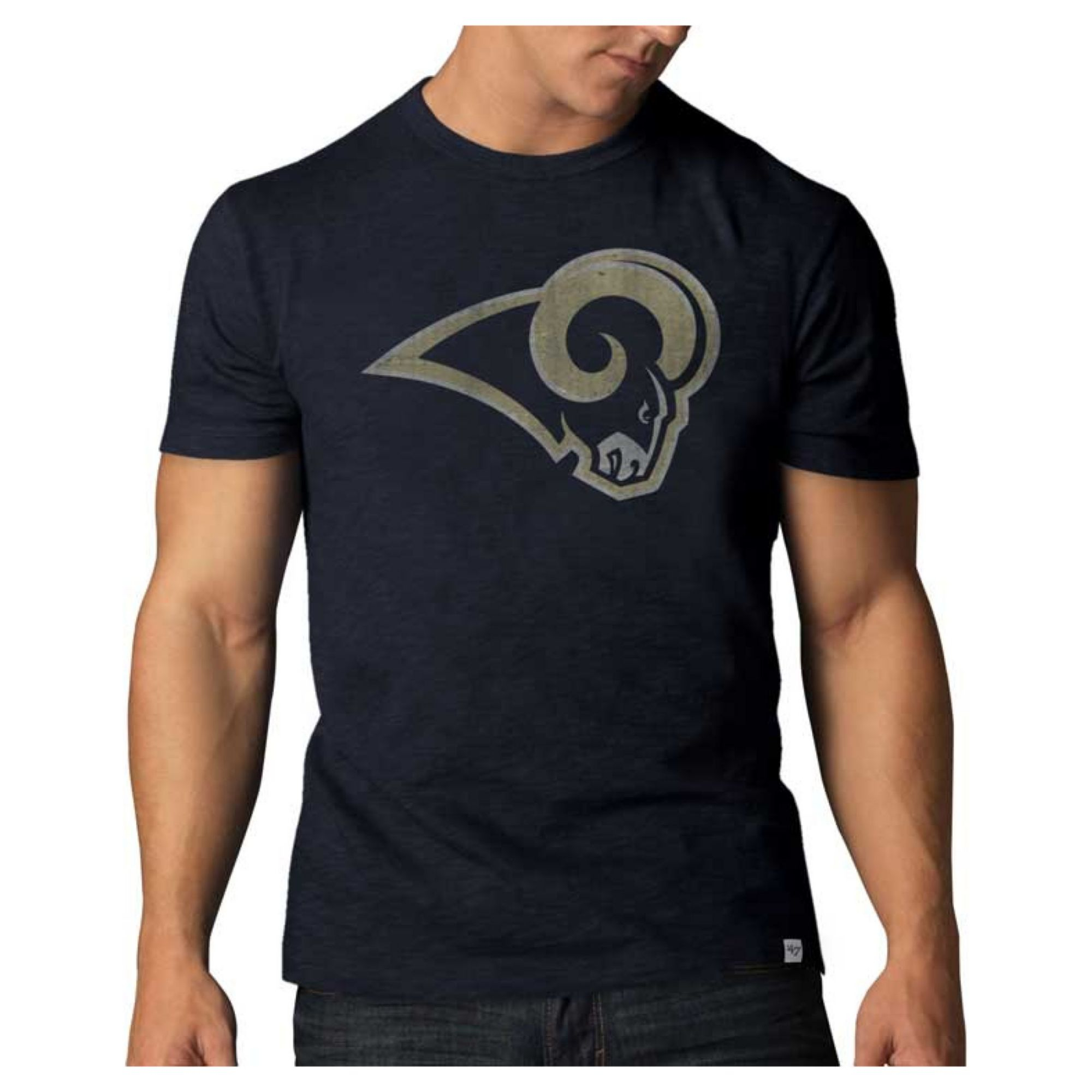 47 Brand Men'S St. Louis Rams Logo Scrum T-Shirt in Blue for Men (Navy ...