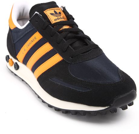 Adidas La Trainer Navy Orange Sneakers in Blue for Men (navy) | Lyst