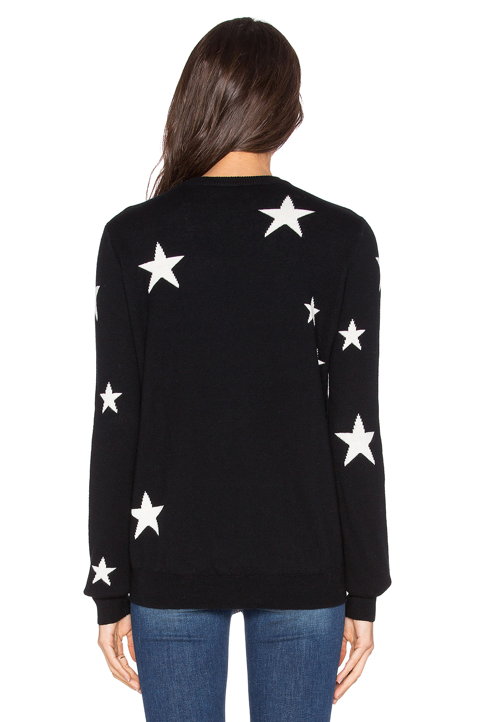 Lyst - Michael Stars Star Intarsia Sweater in Black