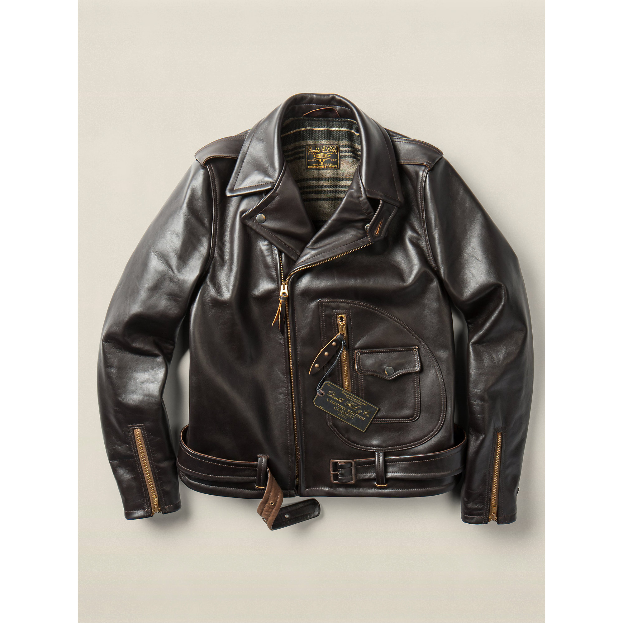 lyst rrl limited edition leather jacket in brown for lyst rrl limited edition leather jacket in brown for