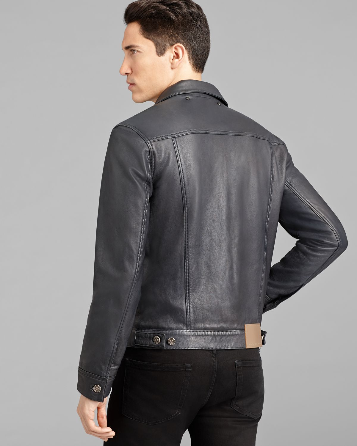 Lyst - Marc By Marc Jacobs Lambskin Leather Jacket in Black for Men