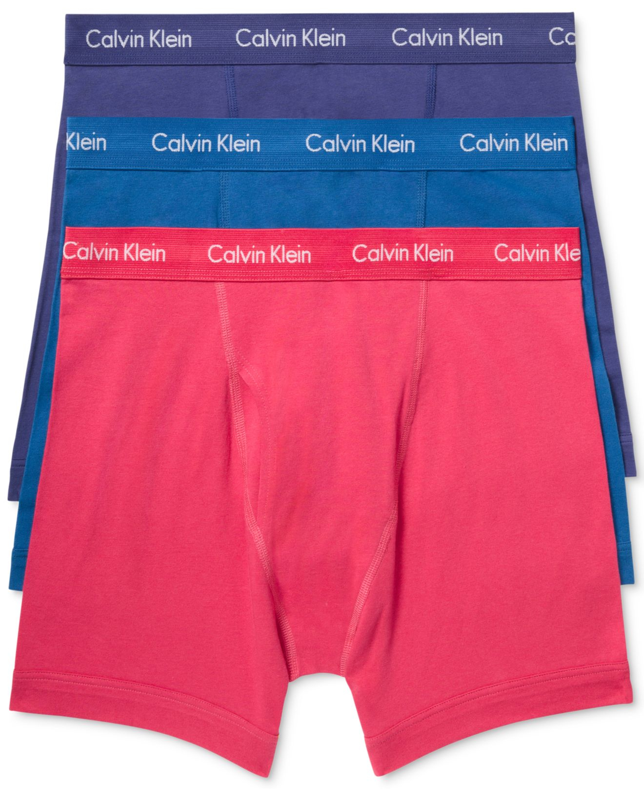 calvin klein underwear men's pack of 3 trunk shorts