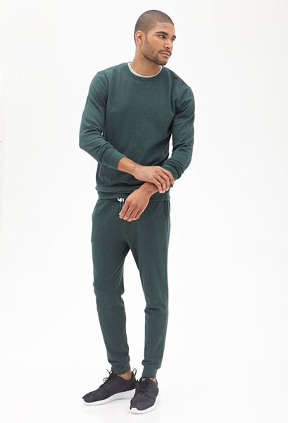 Forever 21 Classic Drawstring Sweatpants in Green for Men | Lyst