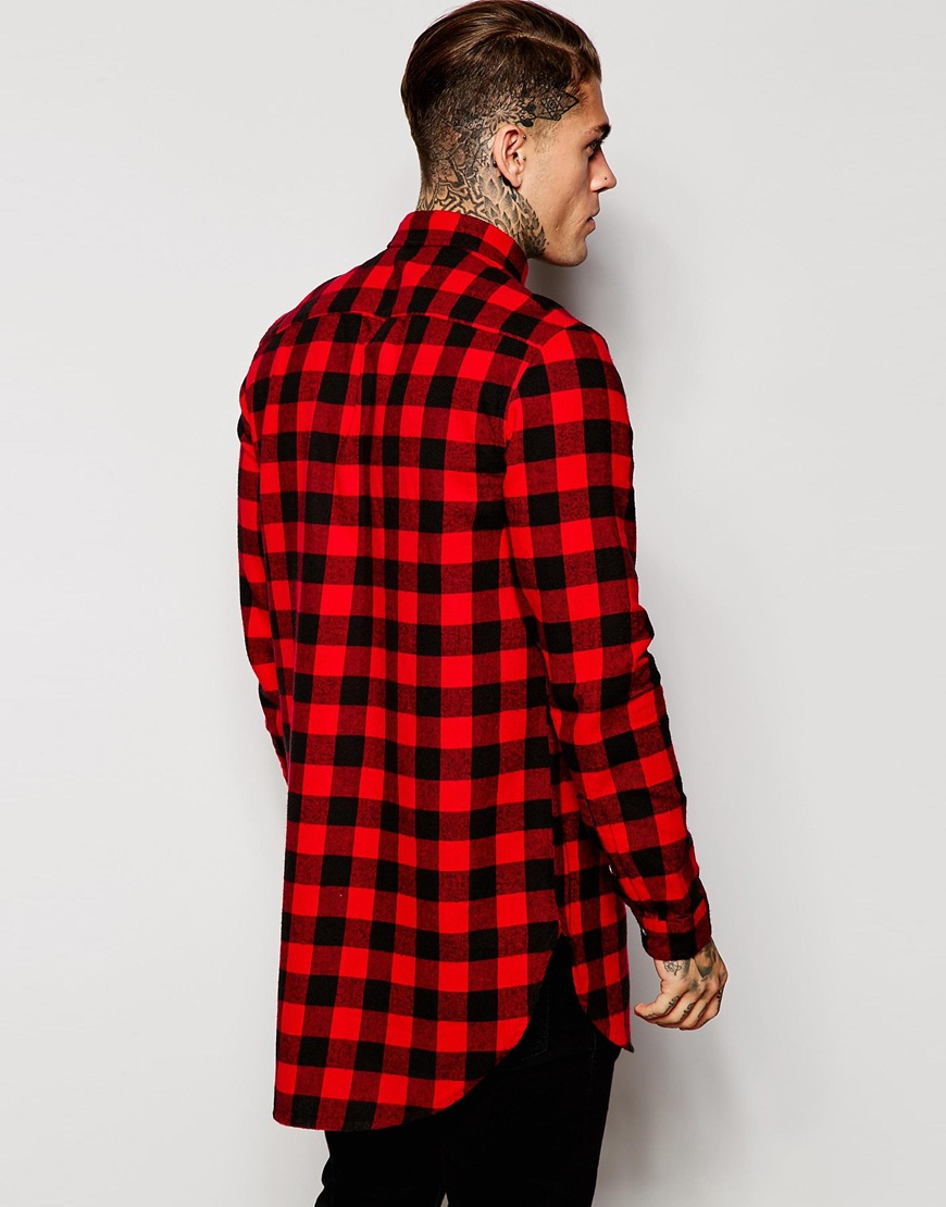 buffalo check mens shirts