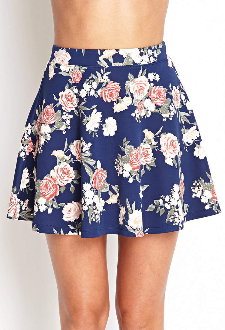 Blue Floral Skirt 71
