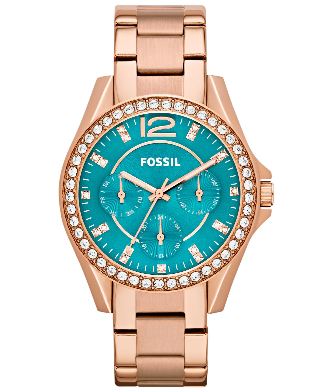 Fossil Women'S Riley Rose Gold-Tone Stainless Steel  