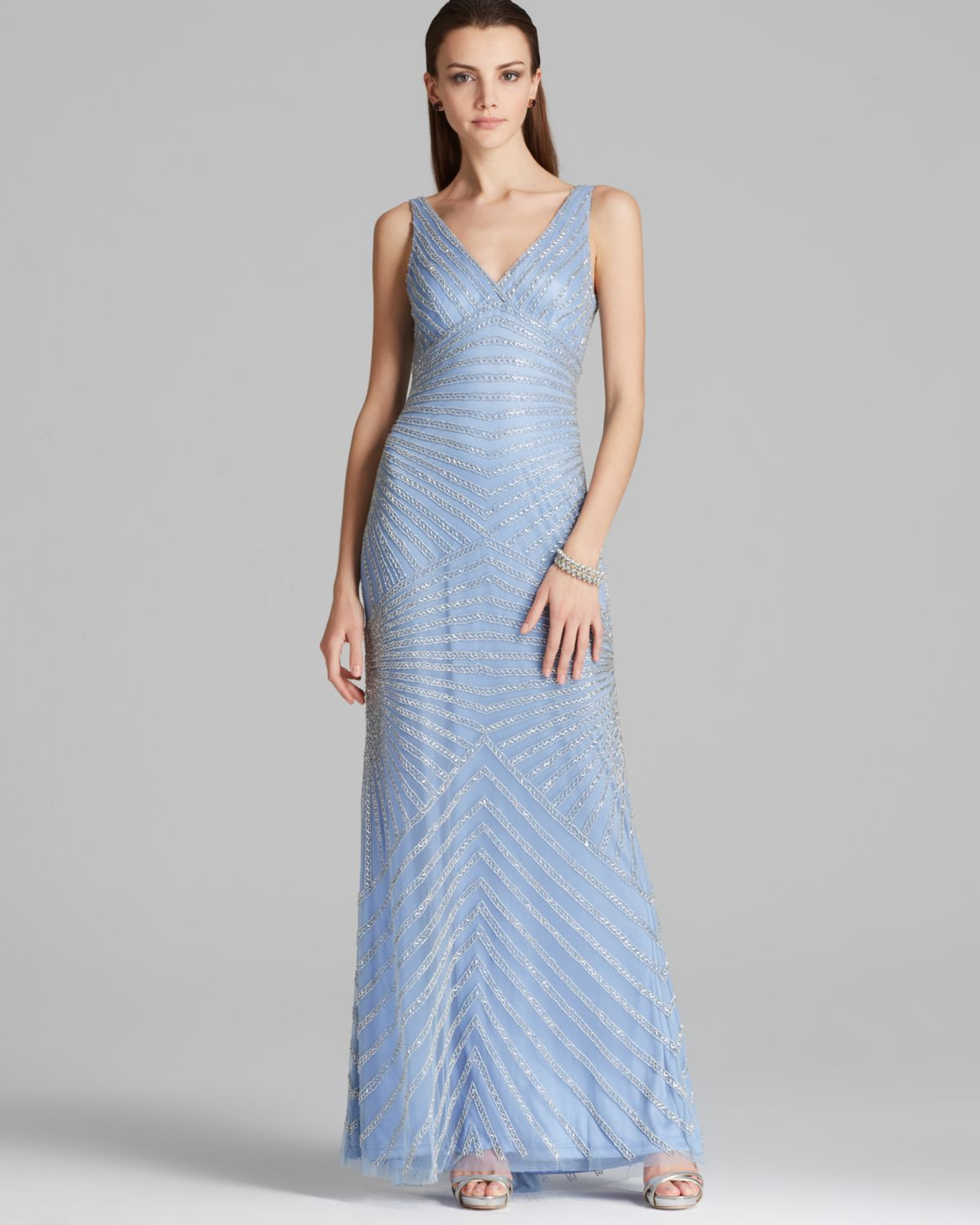 adrianna papell light blue