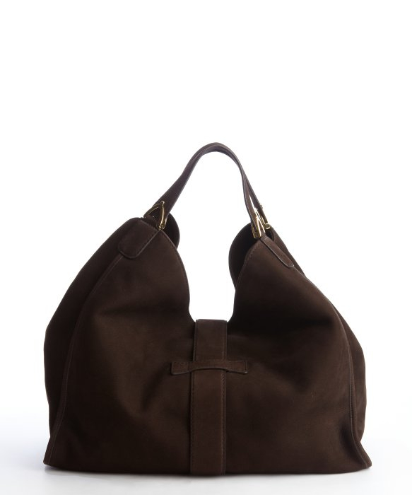Lyst Gucci Chocolate Suede Large Hobo Bag in Brown