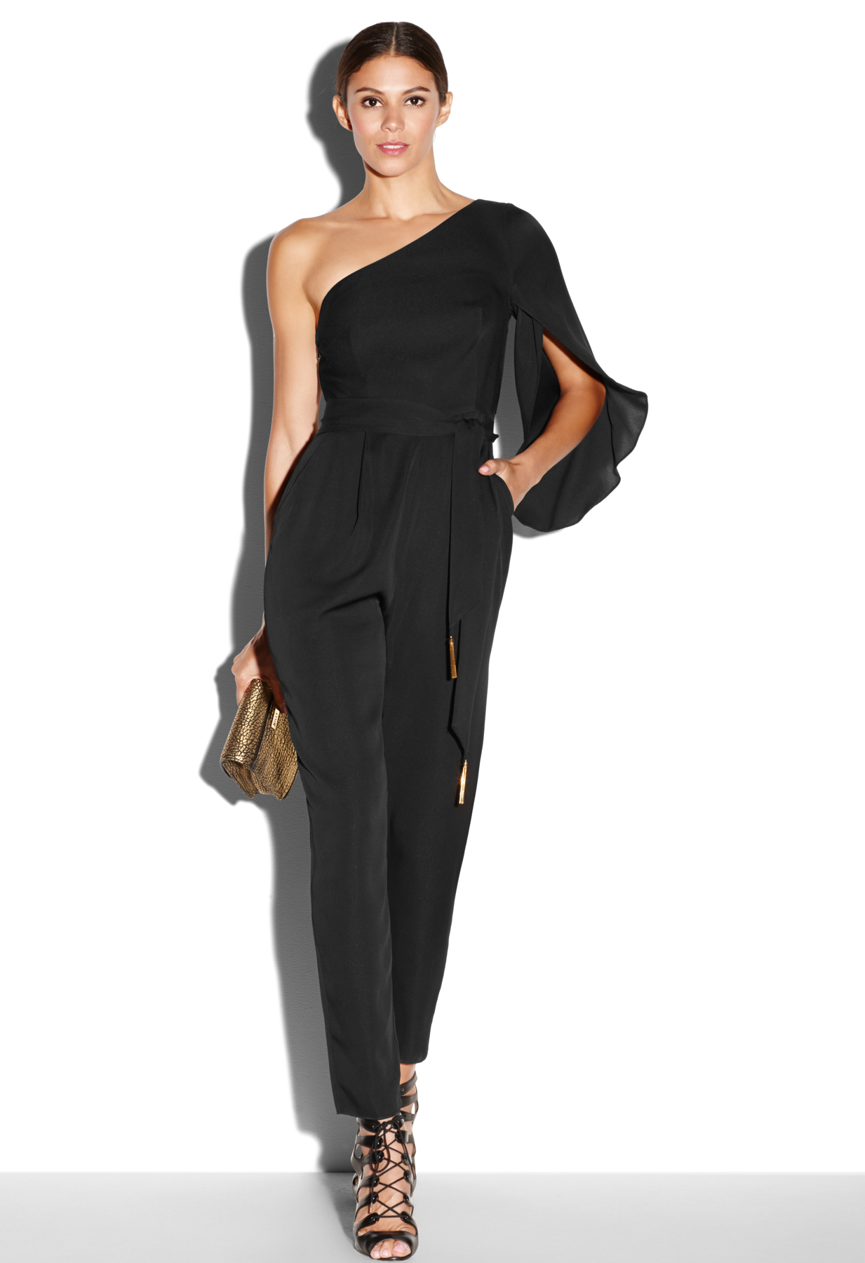 black jumpsuit for black tie event