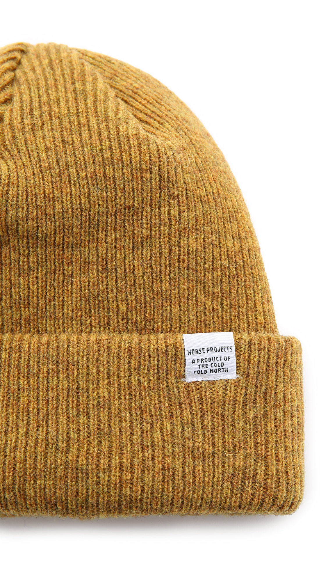 Norse projects Norse Beanie Hat in Yellow for Men (Mustard Yellow)