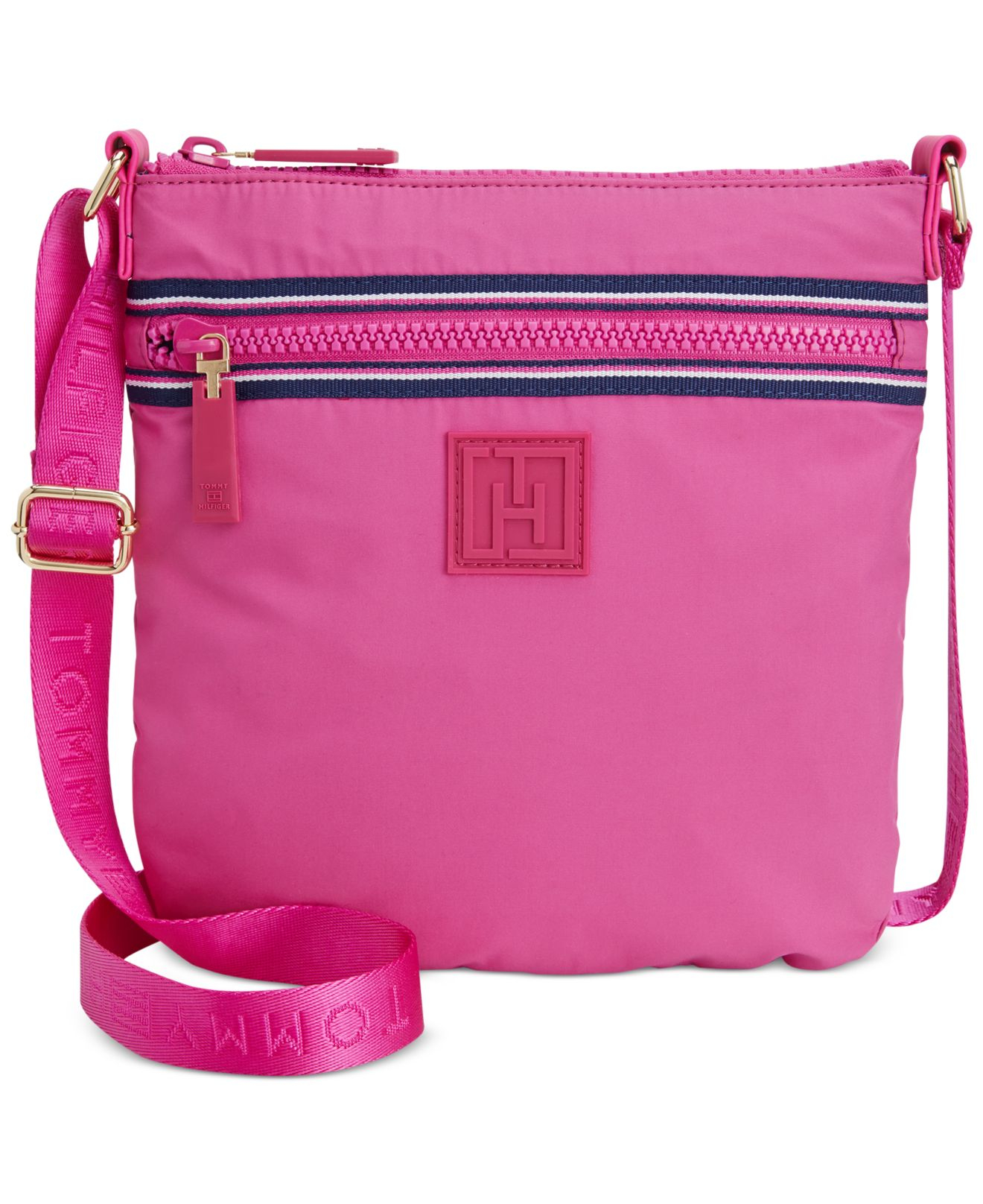 Tommy hilfiger Active Nylon Flat Small Crossbody in Pink Lyst