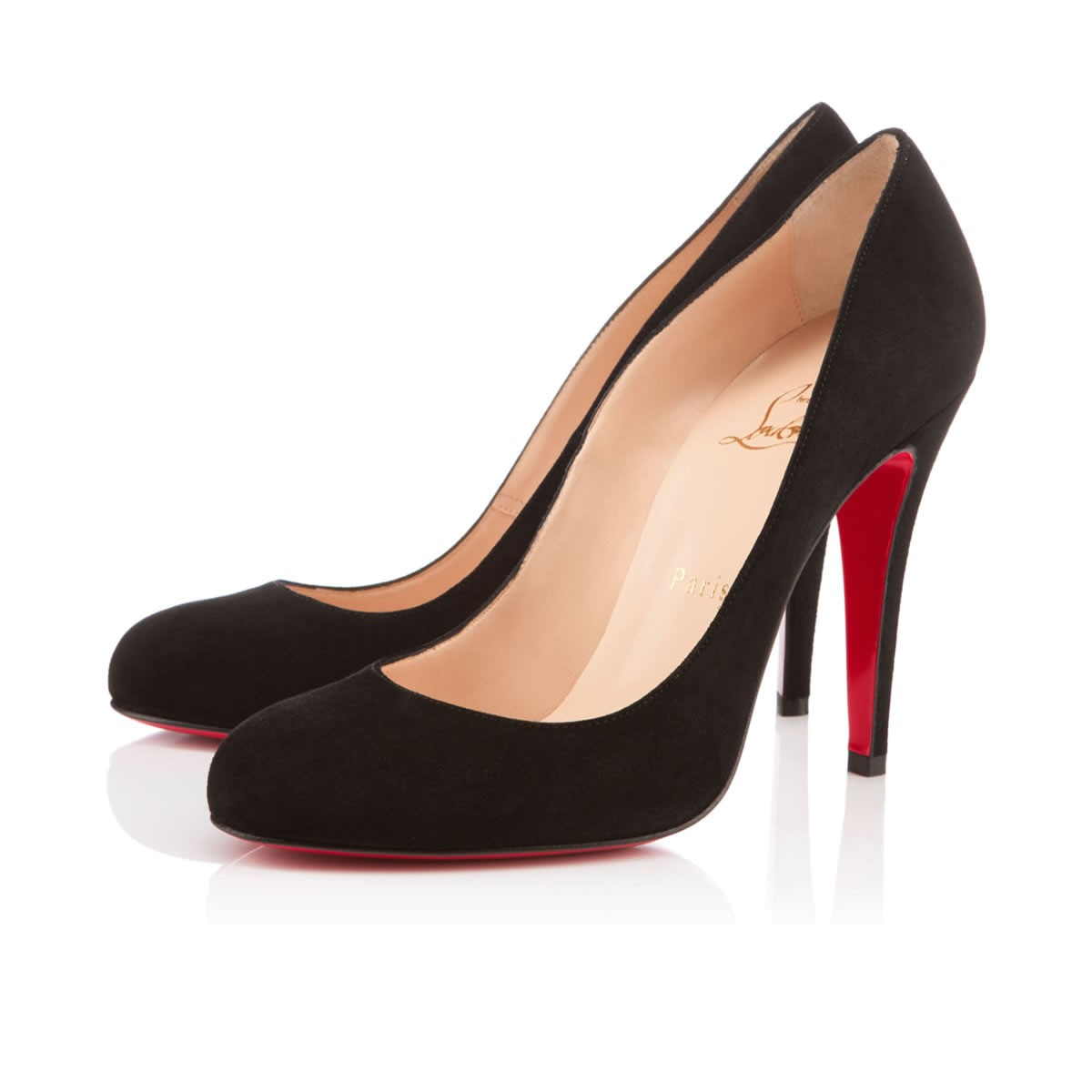 Christian louboutin Ron Ron Suede in Black | Lyst