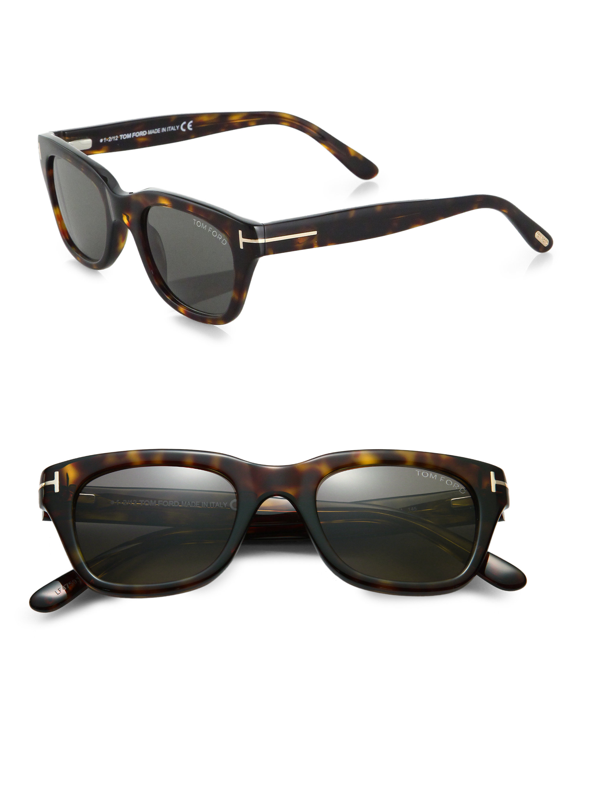Lyst Tom Ford Snowdon Acetate Sunglasses In Brown For Men