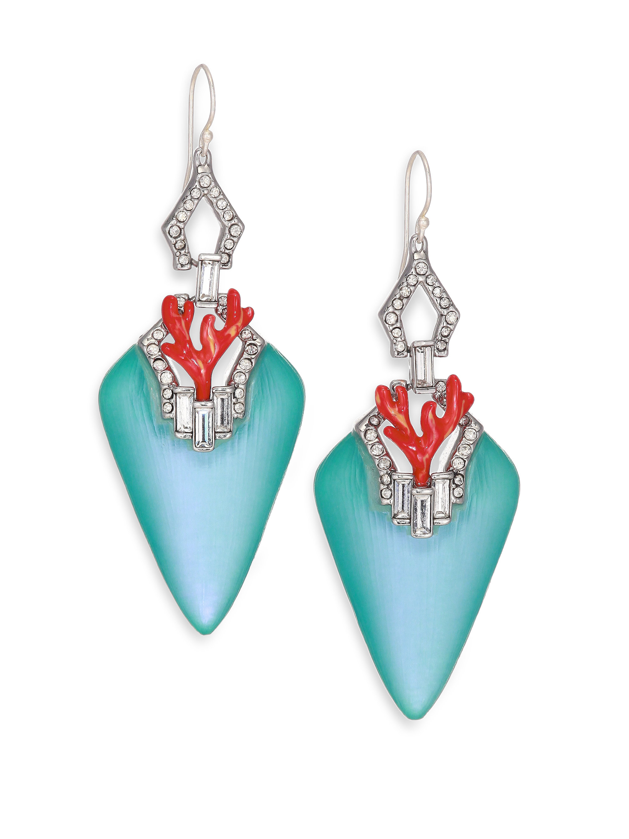 Lyst Alexis Bittar C Deco Lucite Crystal Enamel Baguette Gallery