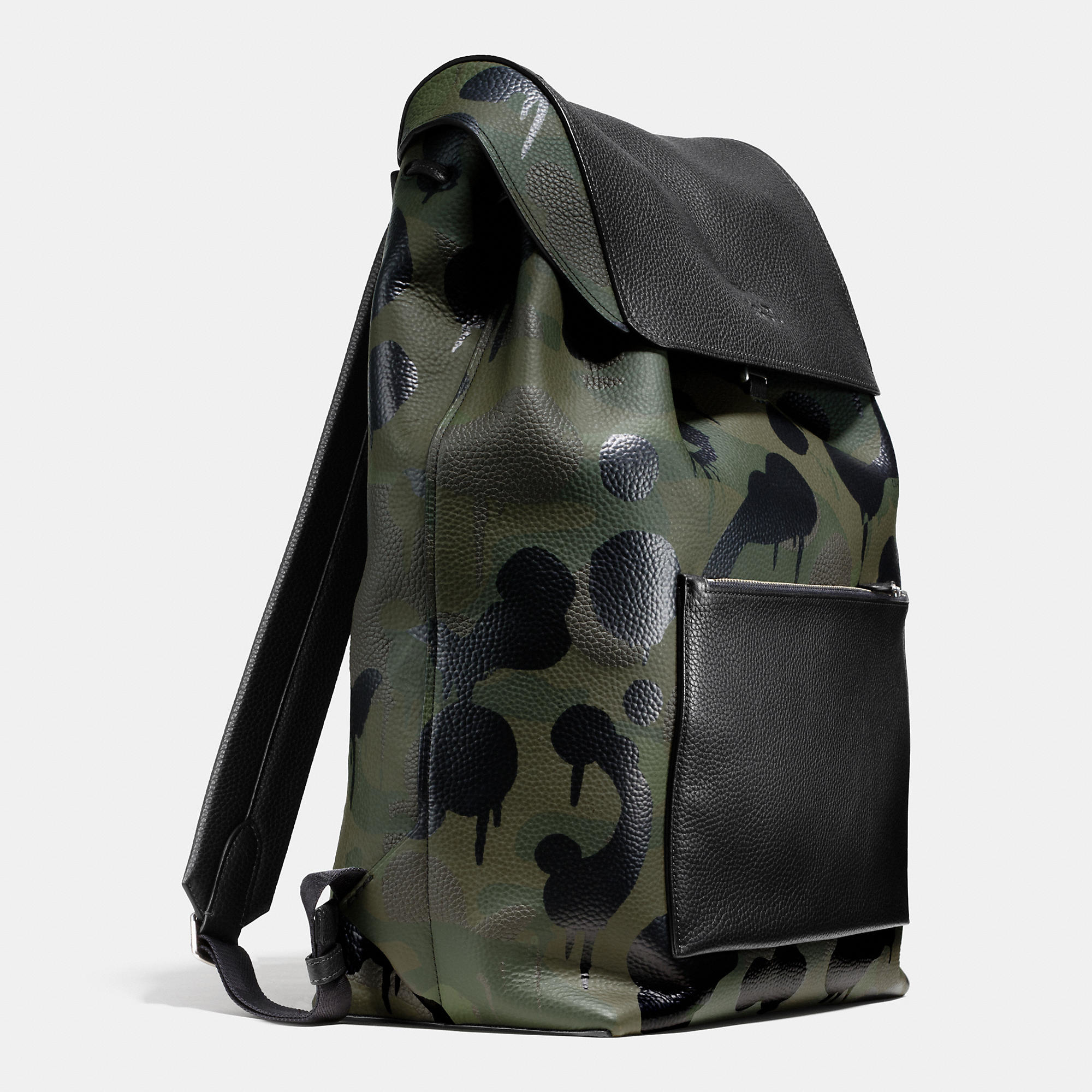 Lyst Coach Large Manhattan Backpack In Military Wild Beast Print