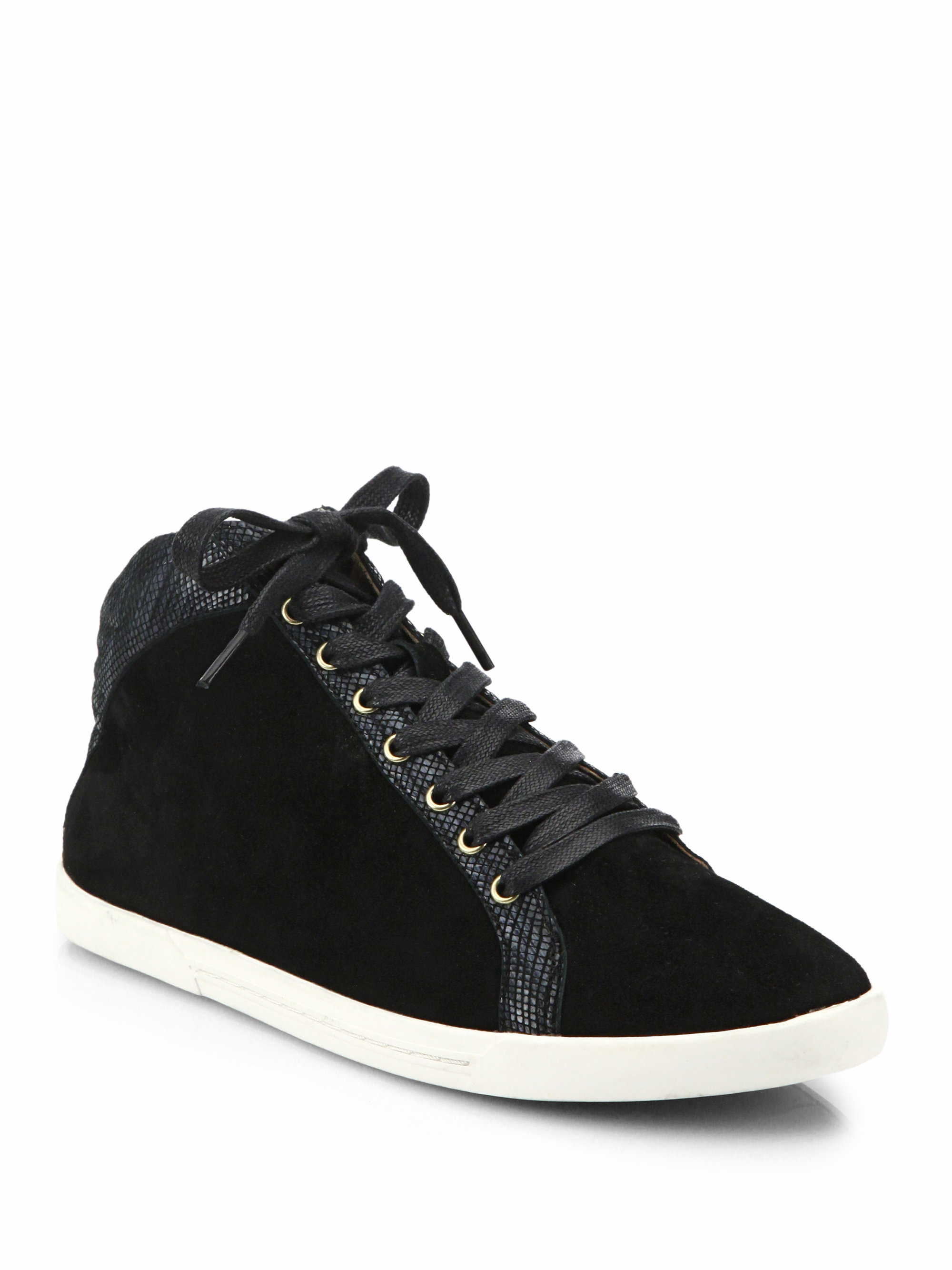 Lyst - Joie Felton Suede High-Top Sneakers in Black2000 x 2667