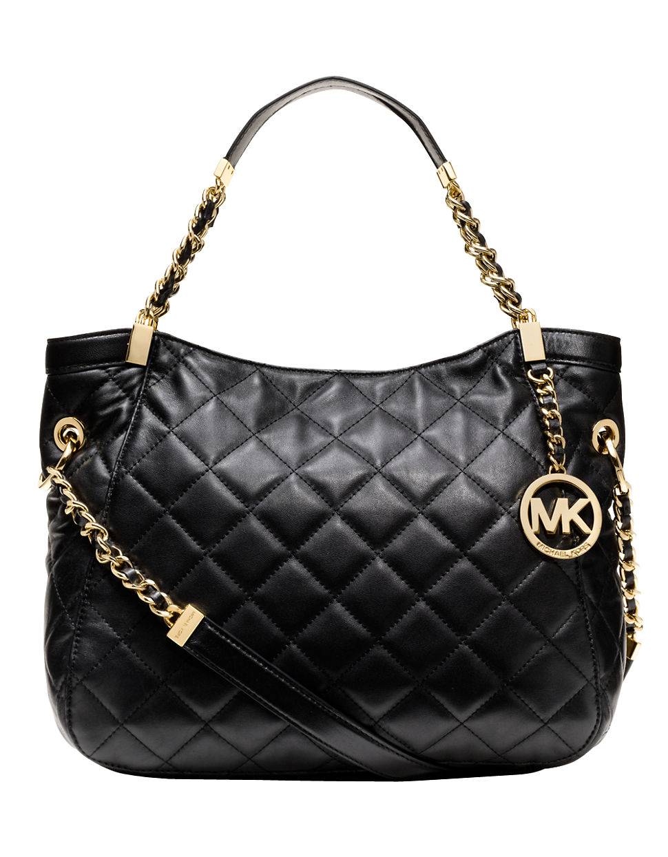 Lyst - Michael Michael Kors Susanna Quilted Leather Medium Tote Bag in ...