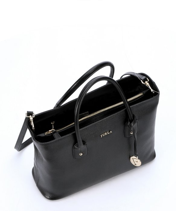 Lyst Furla Onyx Leather Josi Medium Convertible Tote Bag In Black Gallery