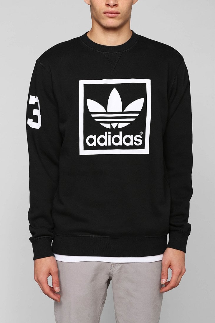 Lyst Adidas  Originals Trefoil Crew Neck Sweatshirt  in 