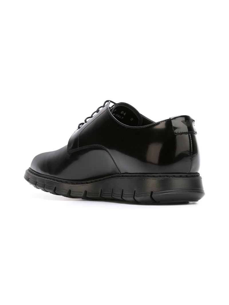 Lyst - Emporio Armani Lace-up Shoes in Black for Men
