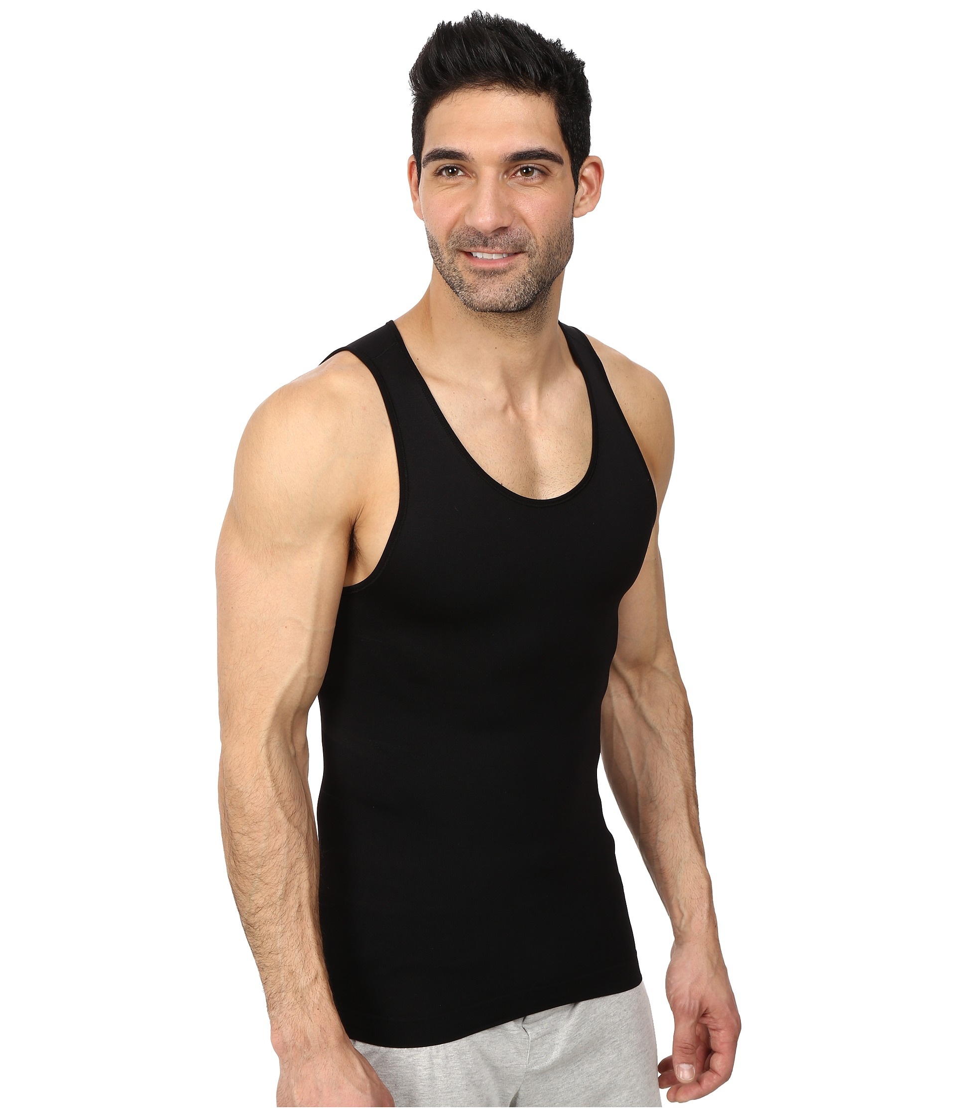 Spanx Targeted Core Tank in Black for Men - Lyst