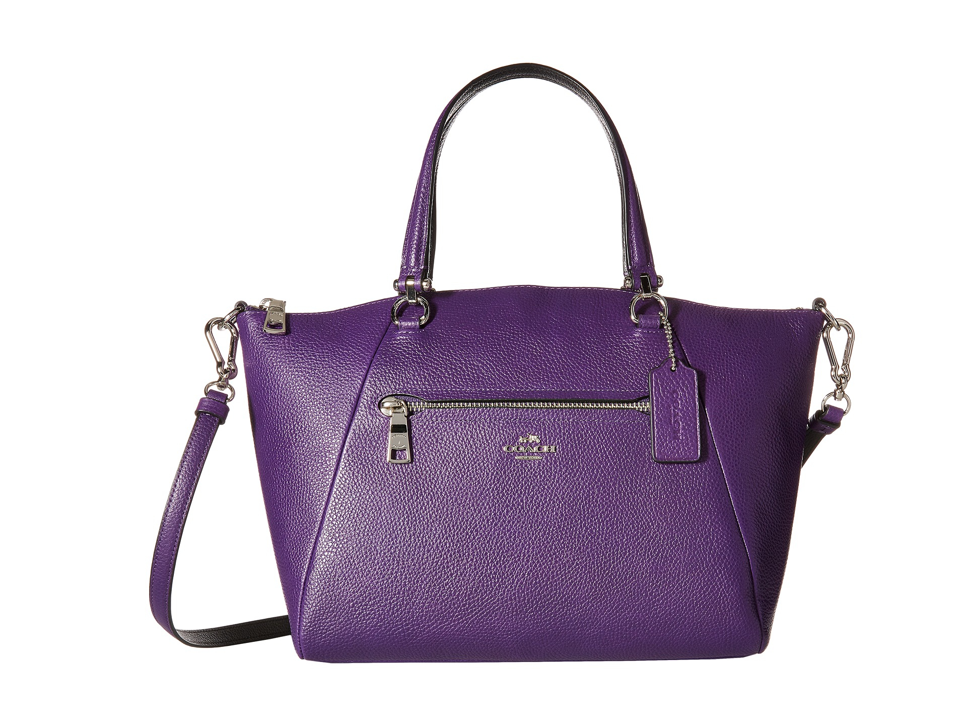 purple coach satchel
