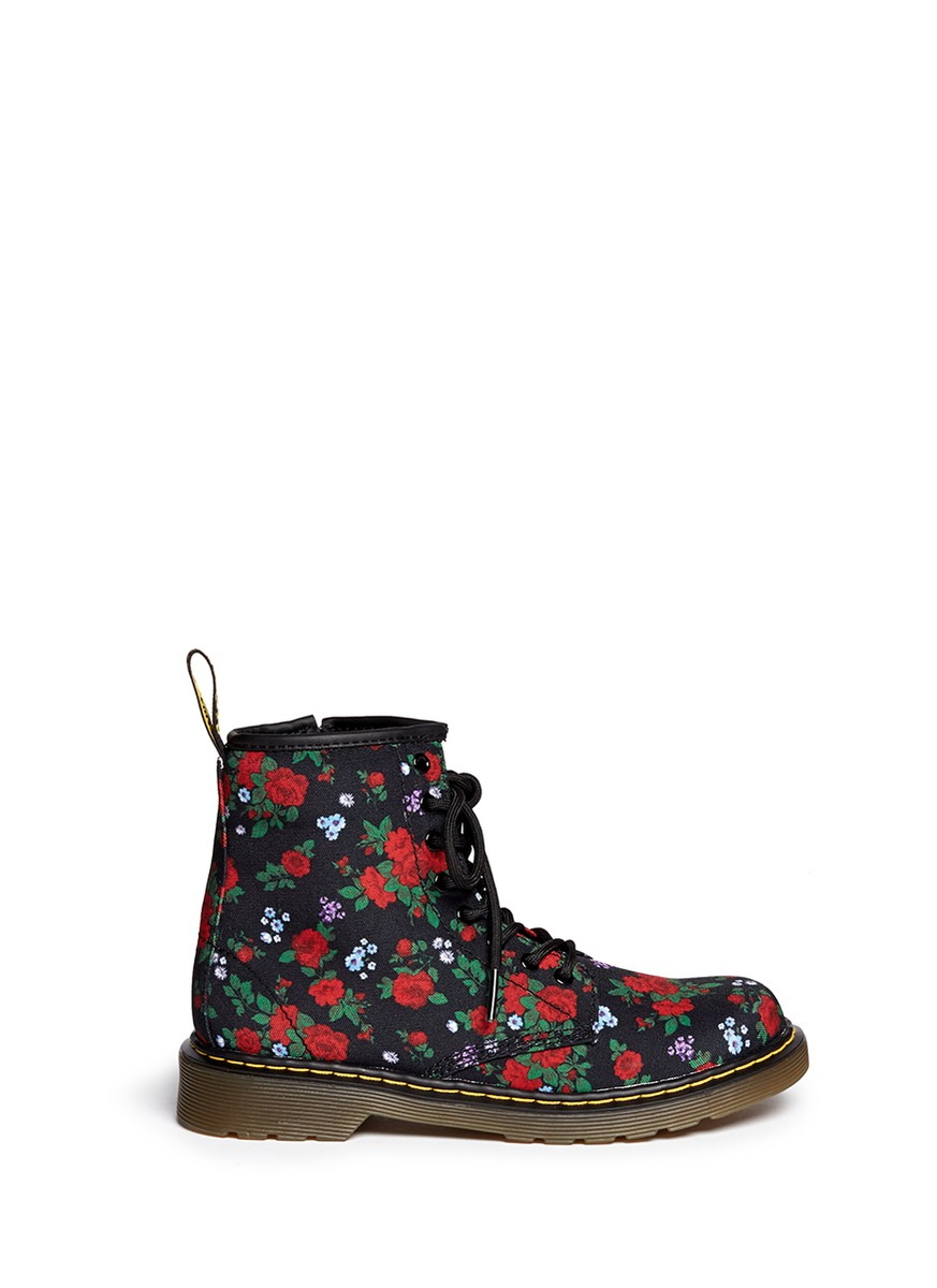 doc martens floral canvas