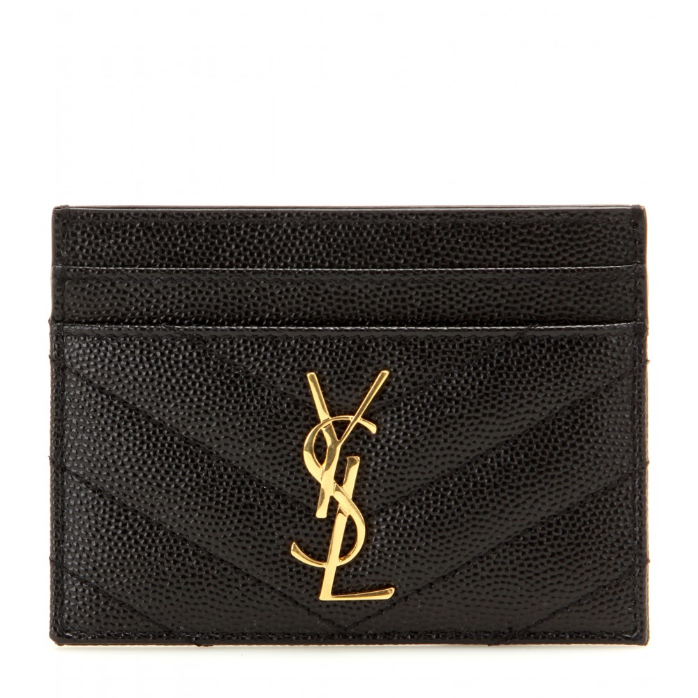 ysl card holder ssense