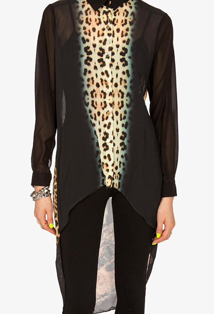 forever 21 cheetah shirt