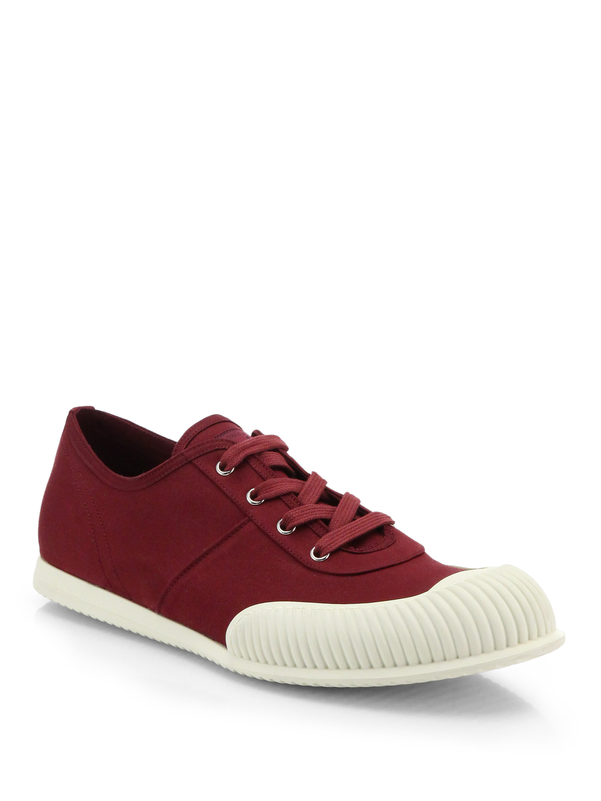 prada gabardine canvas sneaker