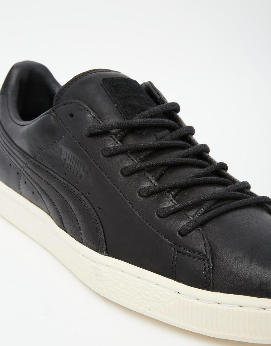 puma leather trainers low 40% price