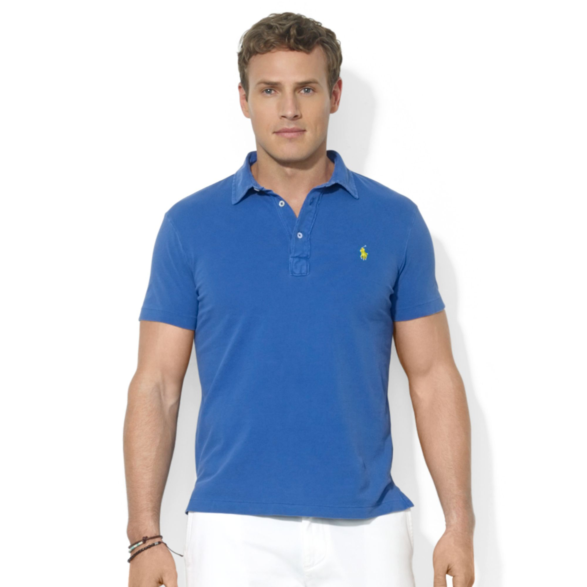 Polo Ralph Lauren Polo Big and Tall Solid Featherweight Mesh Polo in ...