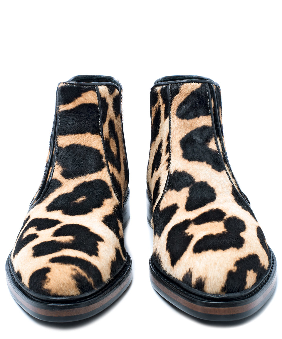 printed chelsea boots