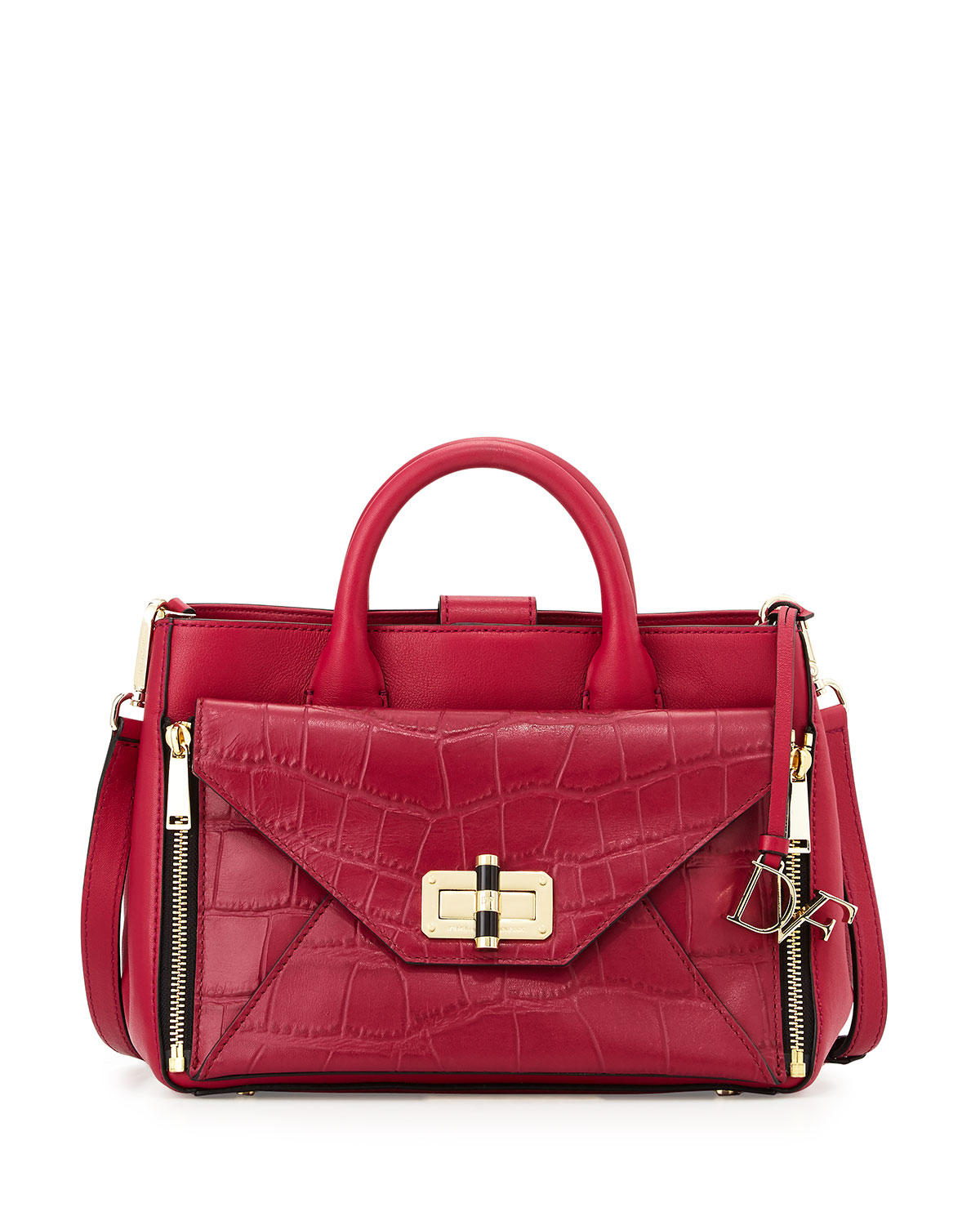 Diane von furstenberg 440 Gallery Secret Agent Tote Bag in Red (CERISE ...