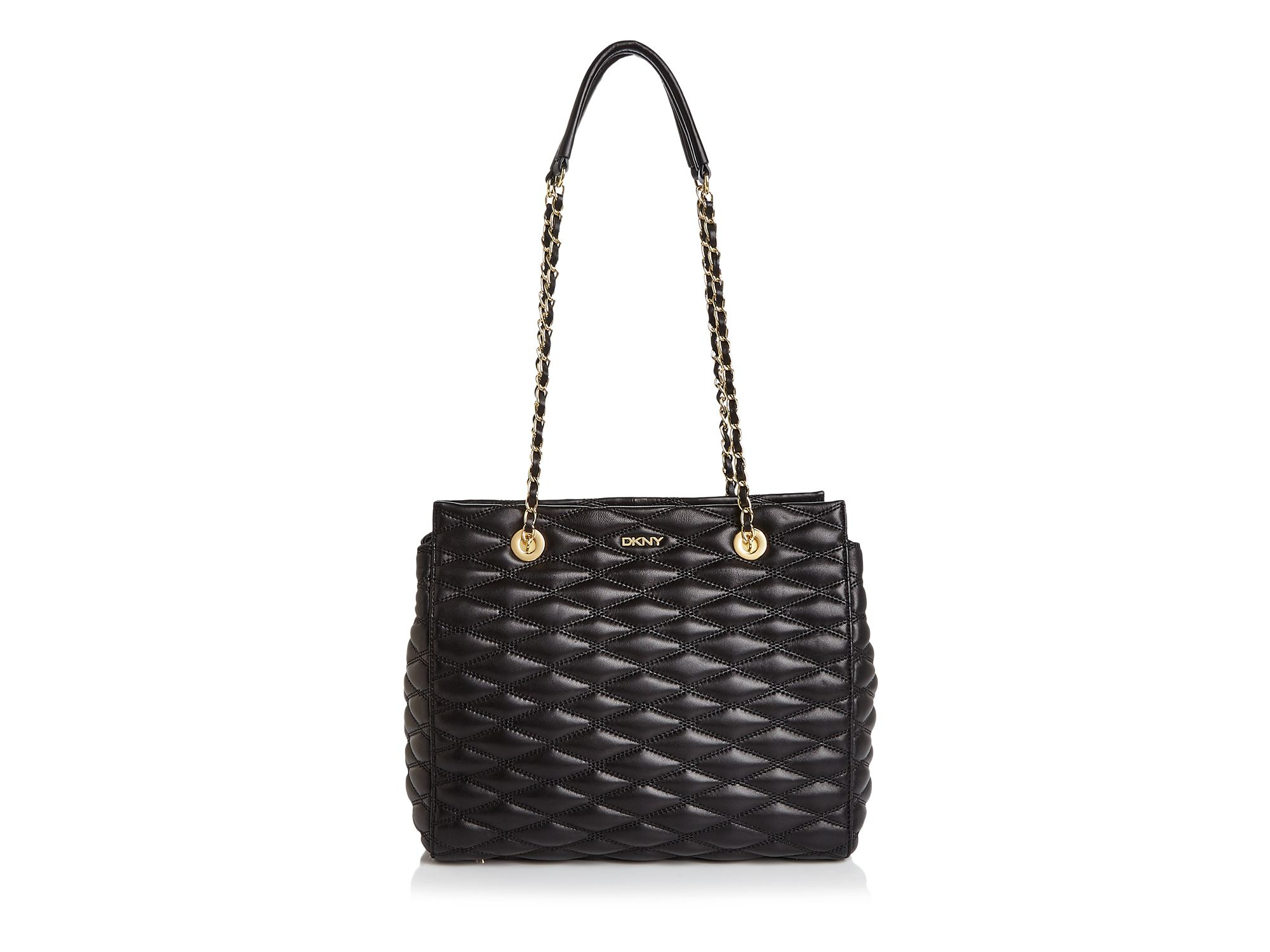 quilted shoulder bag black