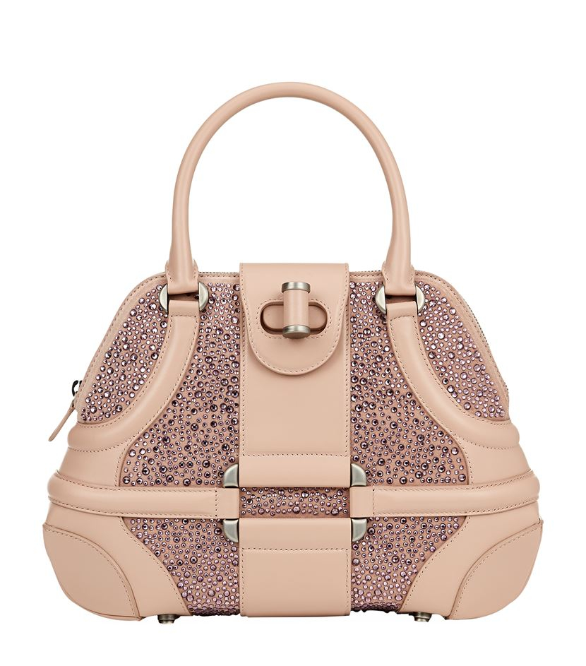 Alexander Mcqueen Swarovski Crystal Novak Bag in Pink | Lyst