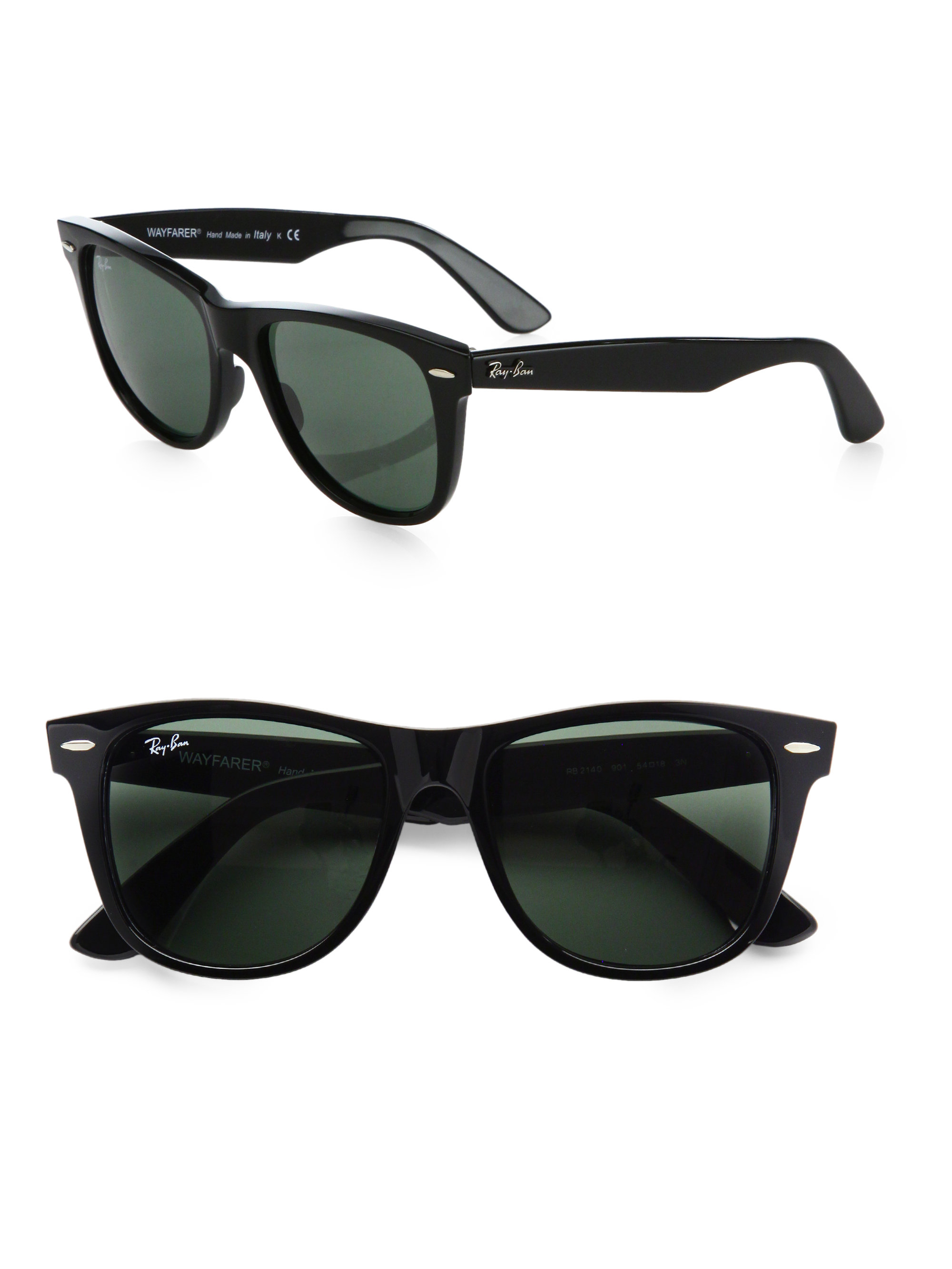 Ray-ban Classic Wayfarer Sunglasses in Black for Men | Lyst