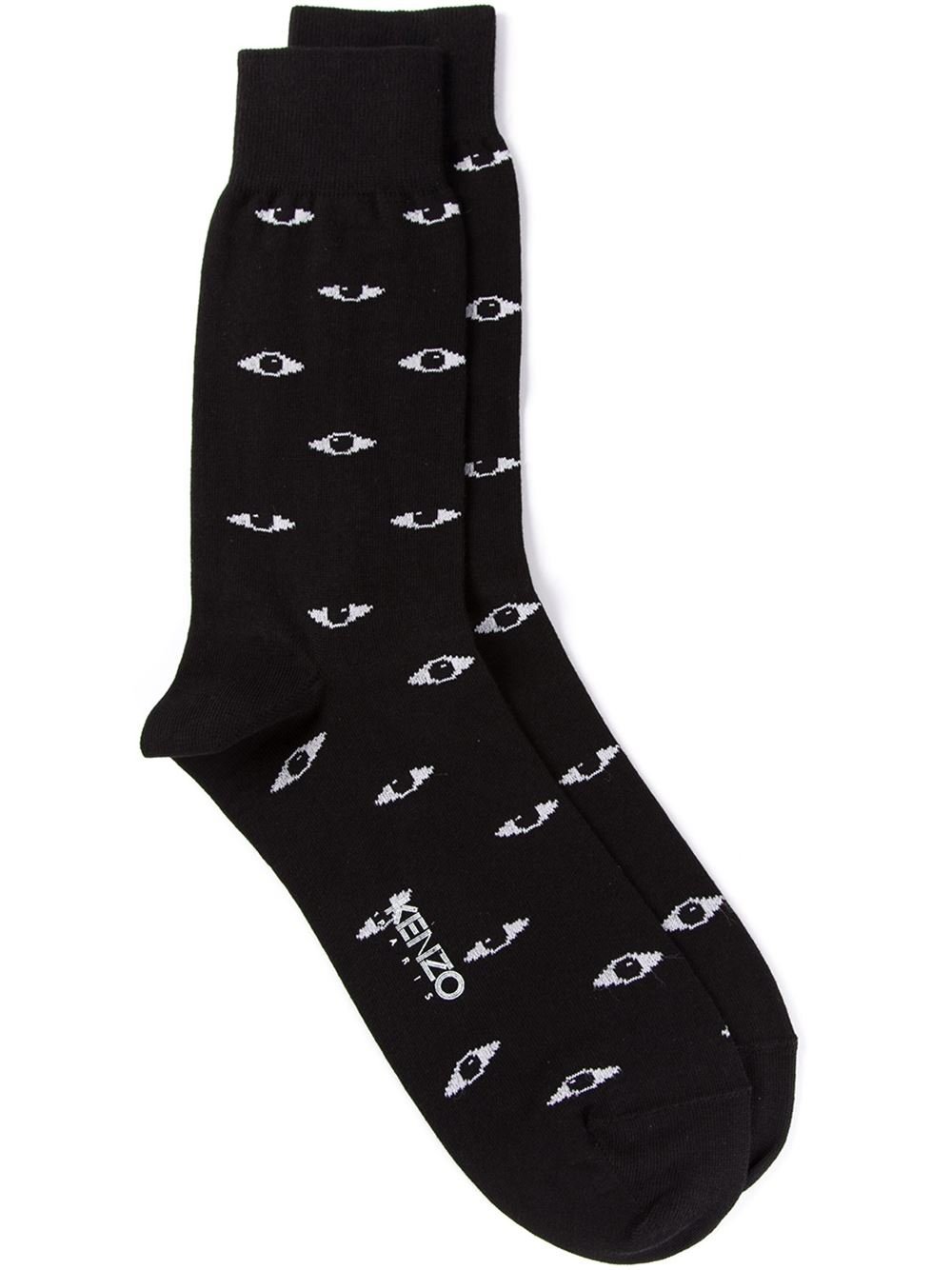 Kenzo Black Allover Eye Socks in Black for Men - Save 43% | Lyst