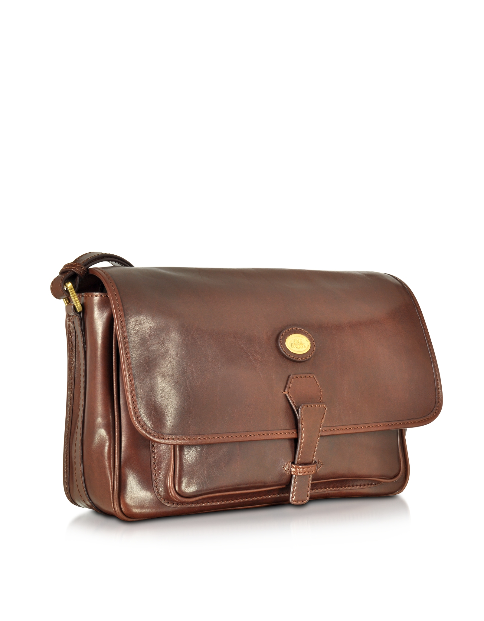 The bridge Dark Brown Leather Large Shoulder Bag in Brown | Lyst