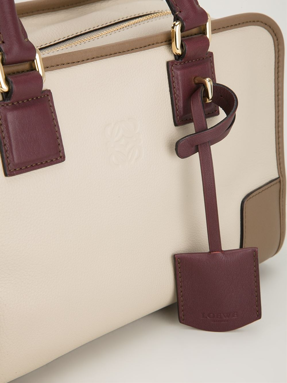 Loewe Structured Rectangle Tote Bag in Natural - Lyst