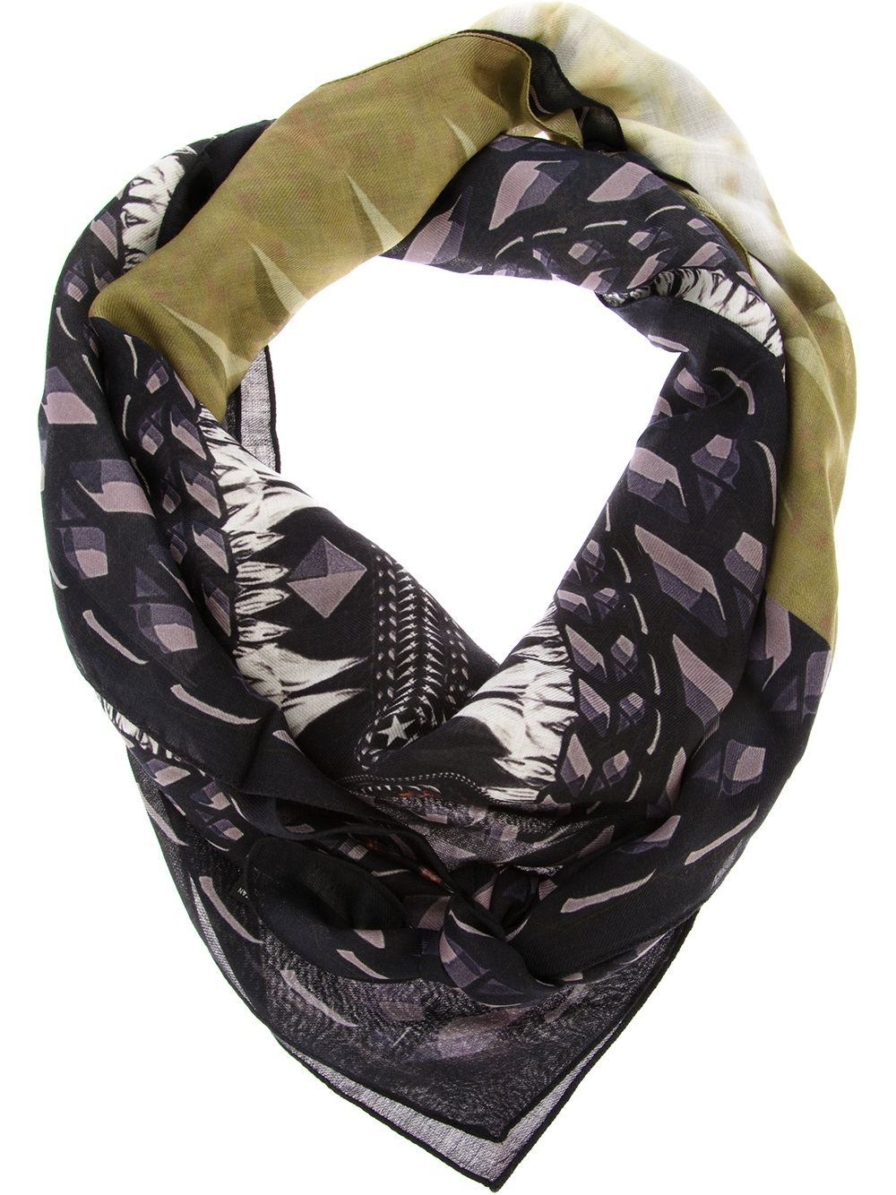 givenchy blue scarf