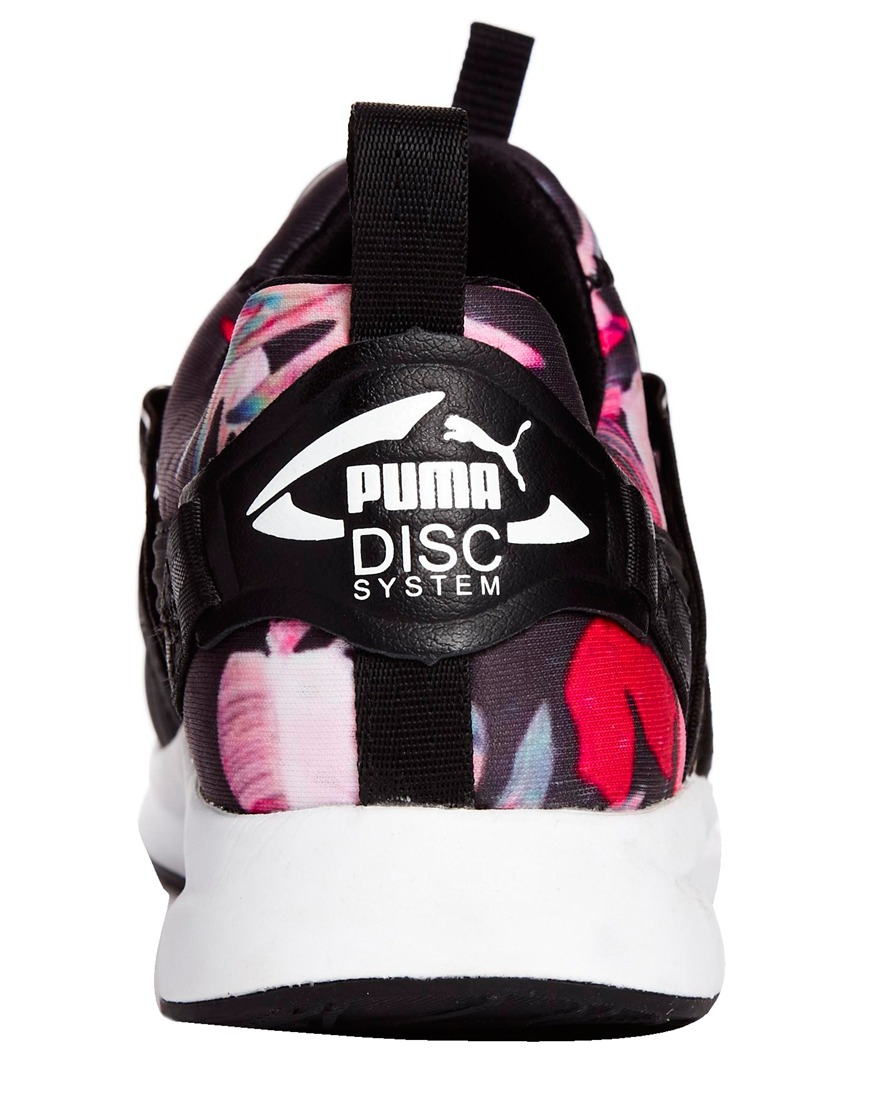Lyst Puma Disc Tropicalia Black Running Trainers in Black